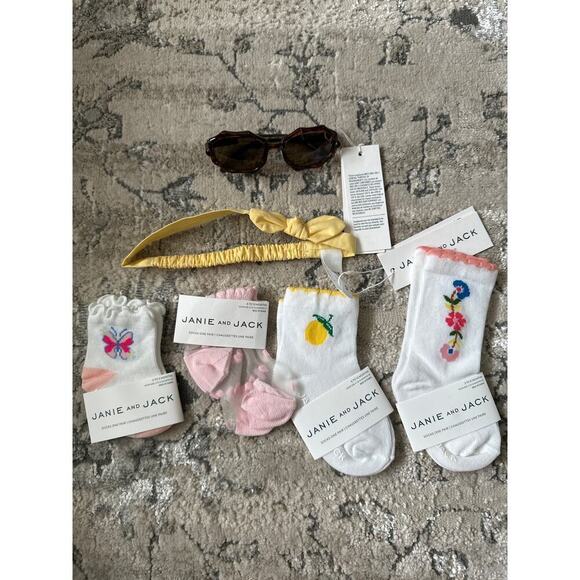 🔥FLASH SALE🔥 Janie and Jack Girls Accessories‎ bundle Set 6 pieces - Picture 1 of 4